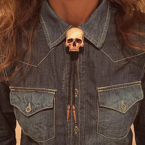 Skull Bolo Tie