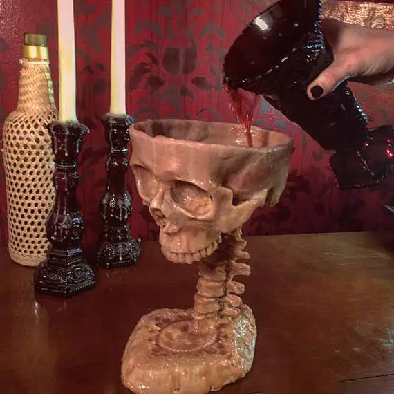 Human Skull Bowl（Christmas tableware decoration）