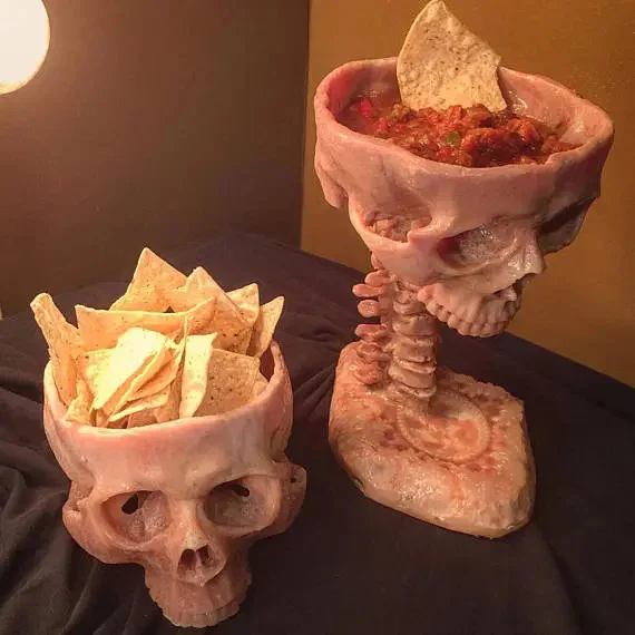 Human Skull Bowl（Christmas tableware decoration）