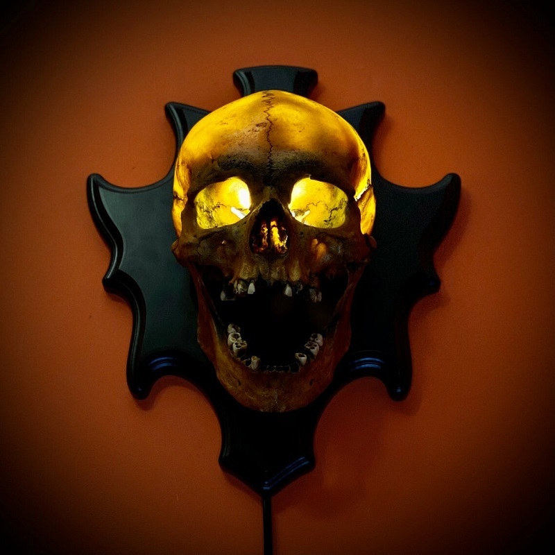 💀Skull lamp“Singing head”night light