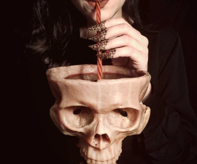 Human Skull Bowl（Christmas tableware decoration）