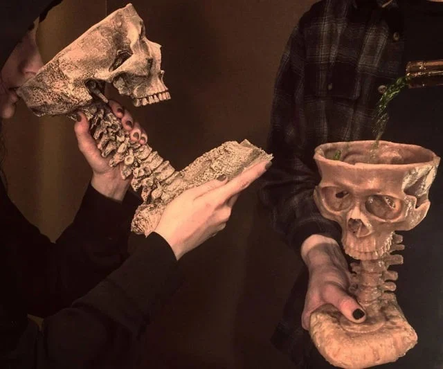 Human Skull Bowl（Christmas tableware decoration）