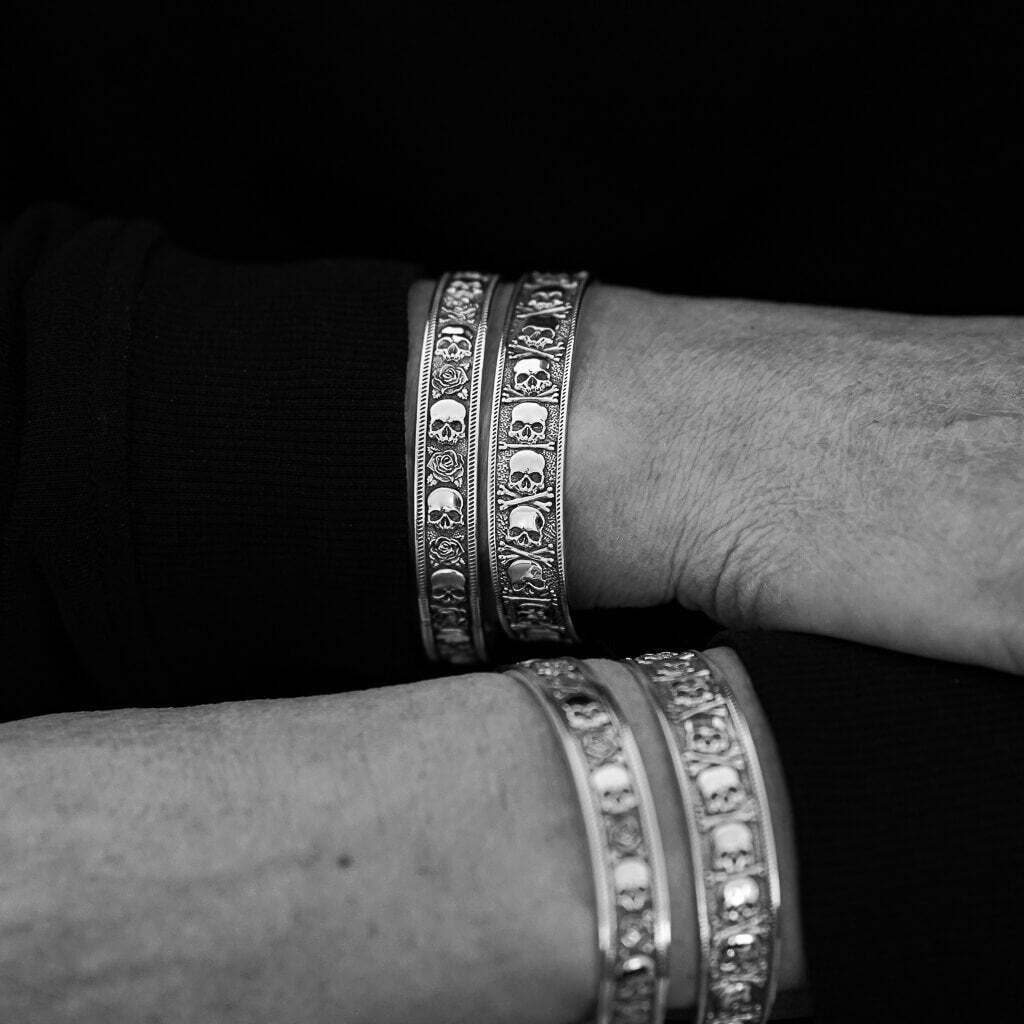 Skull With Bones Bangle