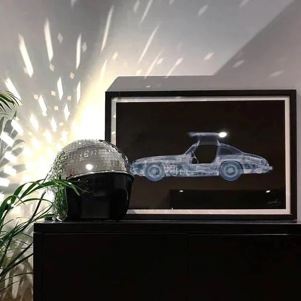 Disco ball Helmet with Retractable Visor