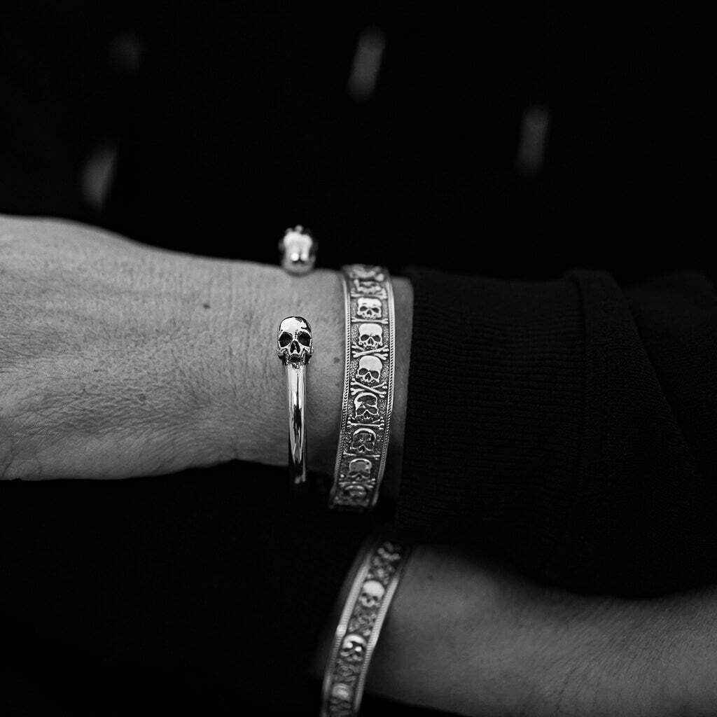 Skull With Bones Bangle