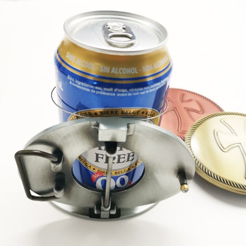 🔥Father's Day Sale 49% OFF - Fashion Punk Party Metal Belt Buckle Beer Holder