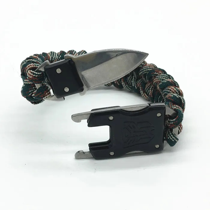 🔥LAST DAY 50% OFF🔥Fashion Men's Knitting Lock Buckle Bracelet With Knife