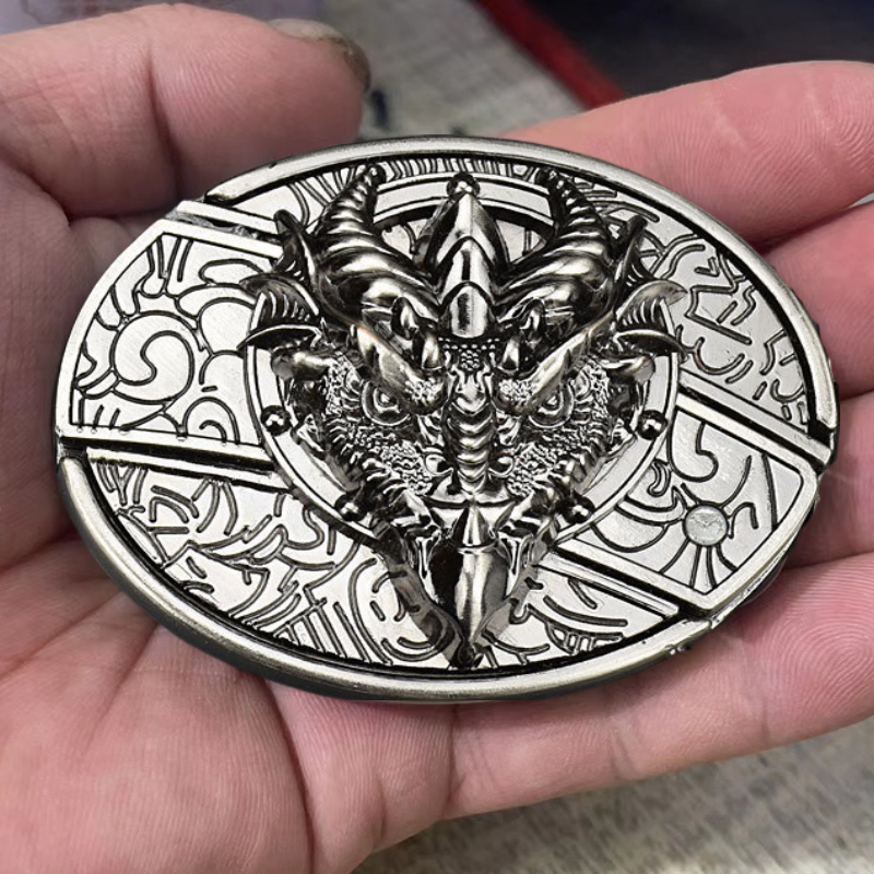 Fashion Punk Men's Creative Belt Buckle With Knife - Sharp-Billed Dragon