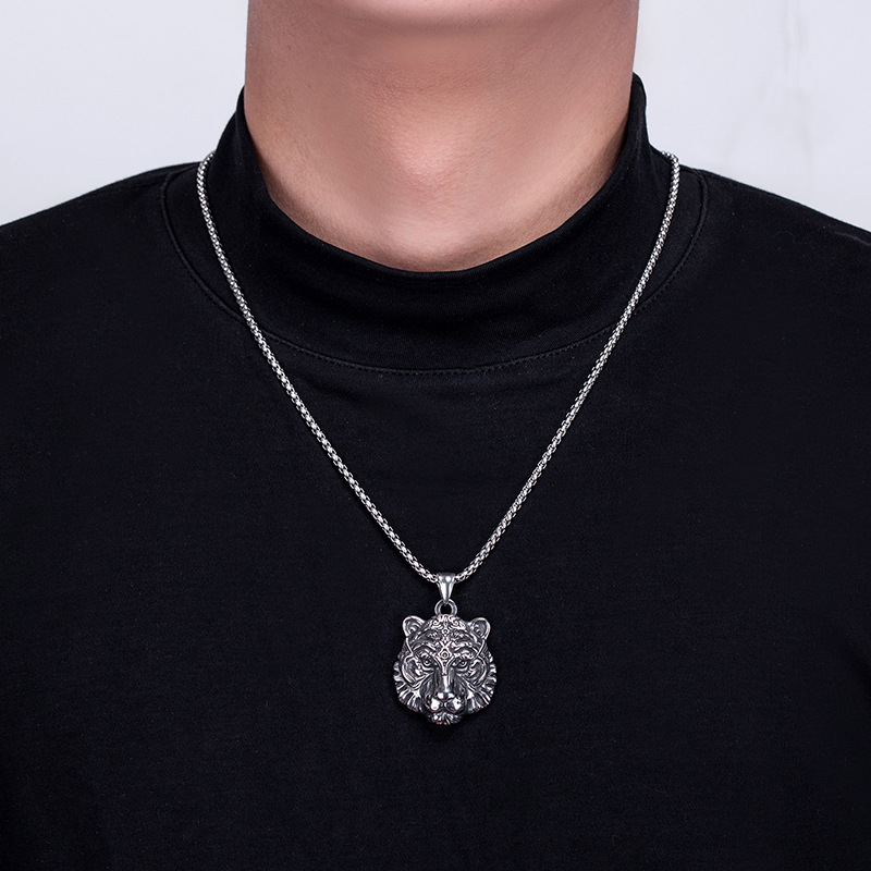 Fashion Punk Tiger Pendant Personalized Necklace