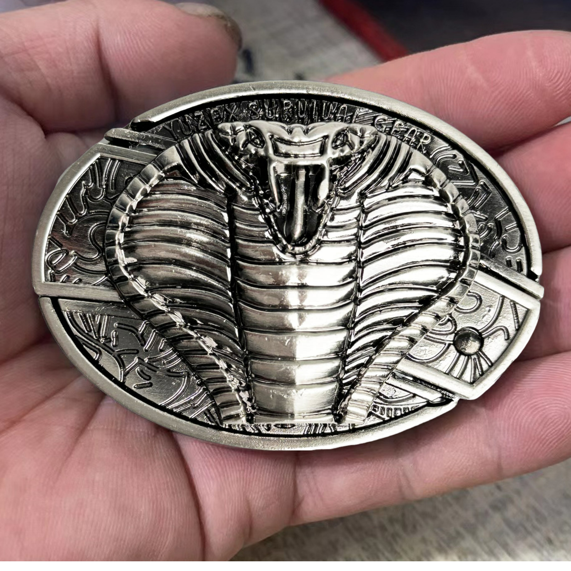 (New Arrival) Fashion Punk Creative Belt Buckle With Knife - Cobra