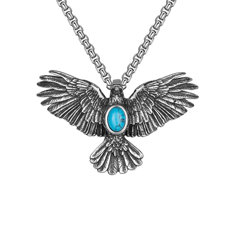 Fashion Punk Eagle Pendant Personalized Necklace
