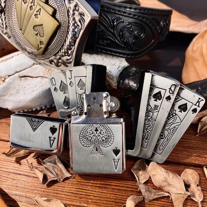 🔥LAST DAY 50% OFF🔥Western Fashion Genuine Leather Belt Poker Utility Belt Set