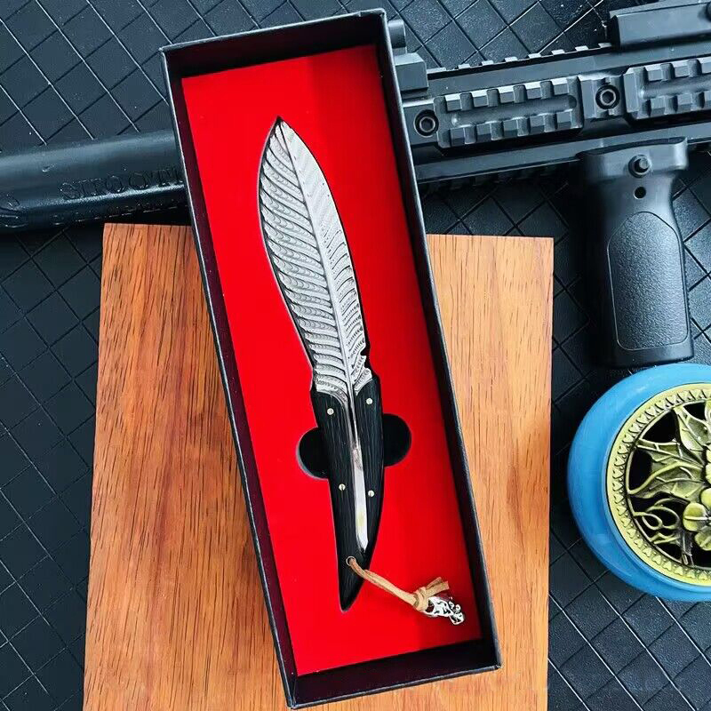 🔥LAST DAY 50% OFF🔥Phoenix Feather Pattern Outdoor Knife