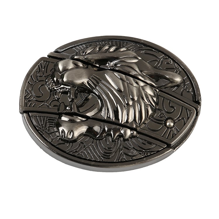 Fashion Punk Men's Creative Belt Buckle With Knife - Tiger