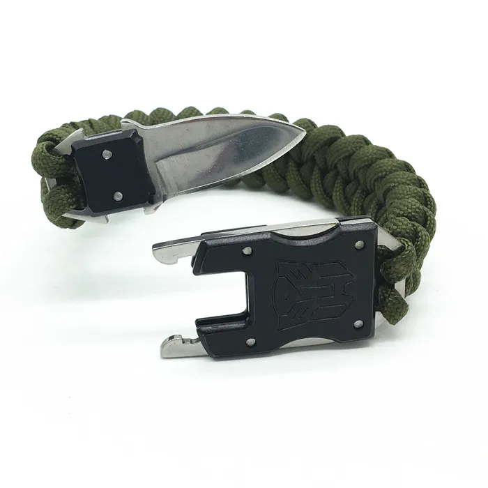 🔥LAST DAY 50% OFF🔥Fashion Men's Knitting Lock Buckle Bracelet With Knife