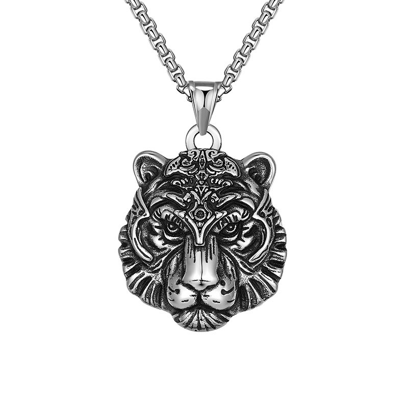 Fashion Punk Tiger Pendant Personalized Necklace