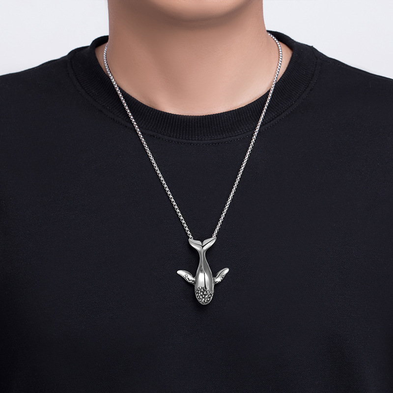 Fashion Punk Whale Pendant Personalized Necklace