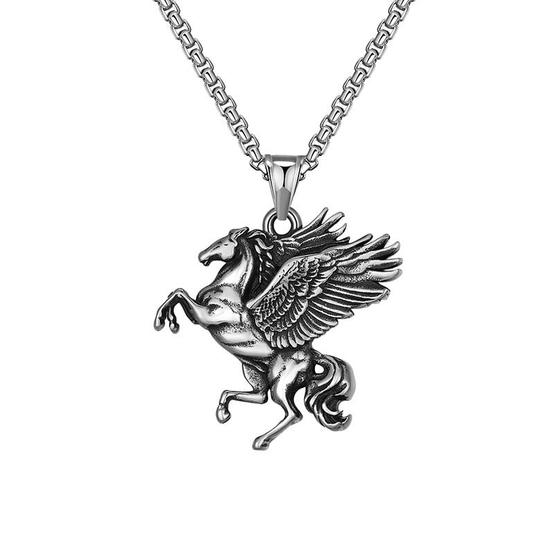 Fashion Punk Pegasus Unicorn Pendant Personalized Necklace
