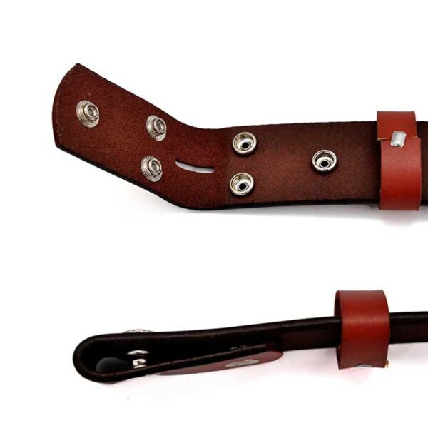 Fashion Punk Genuine Leather Belt With Knife - Tiger
