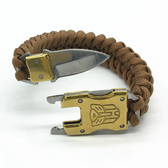🔥LAST DAY 50% OFF🔥Fashion Men's Knitting Lock Buckle Bracelet With Knife