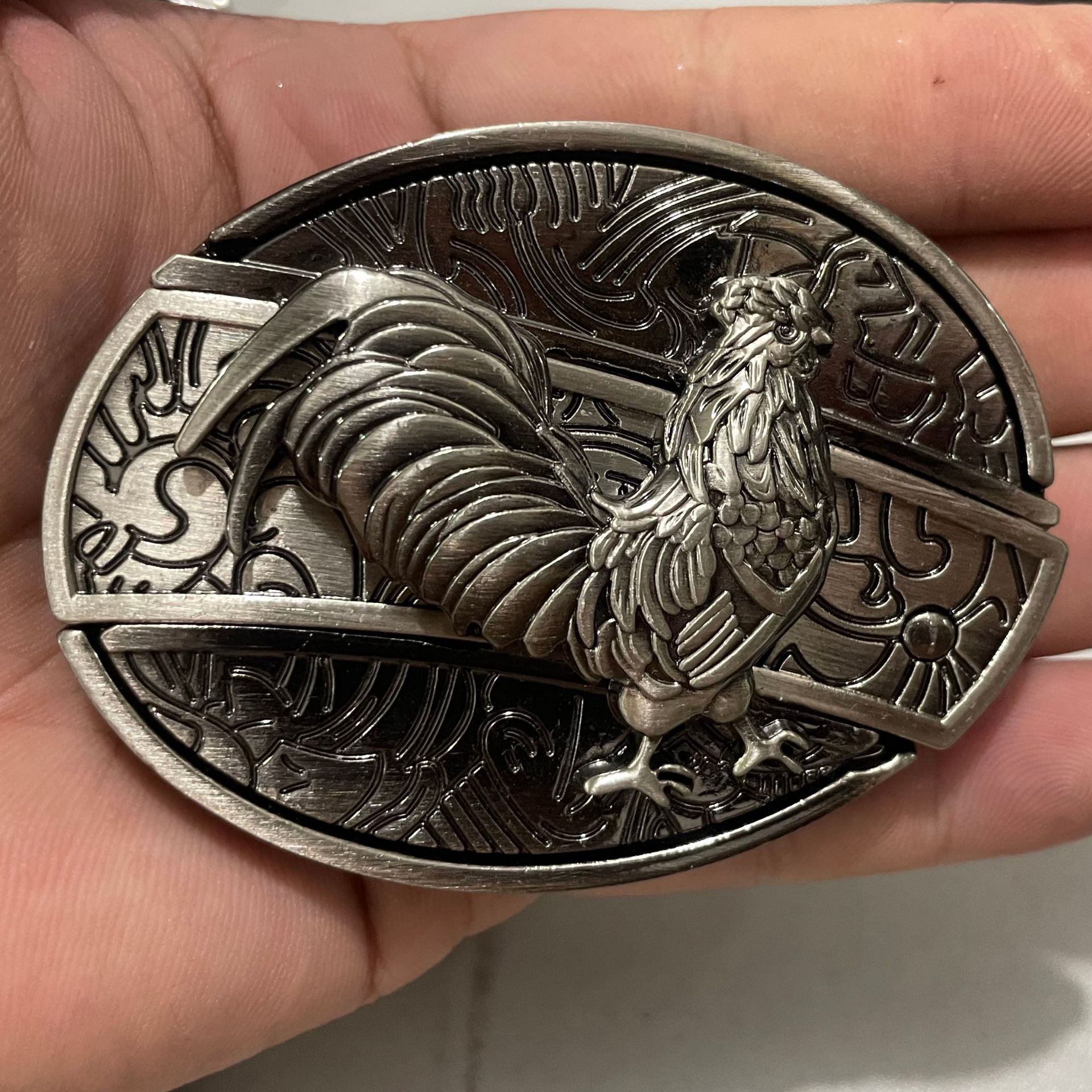 (New Arrival)Fashion Punk Creative Belt Buckle With Knife - Rooster