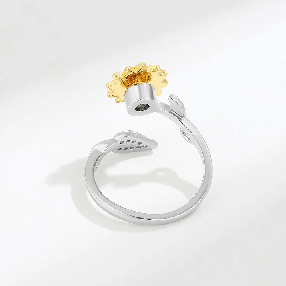 🌻Sunflower Rotatable Rings - Leaf