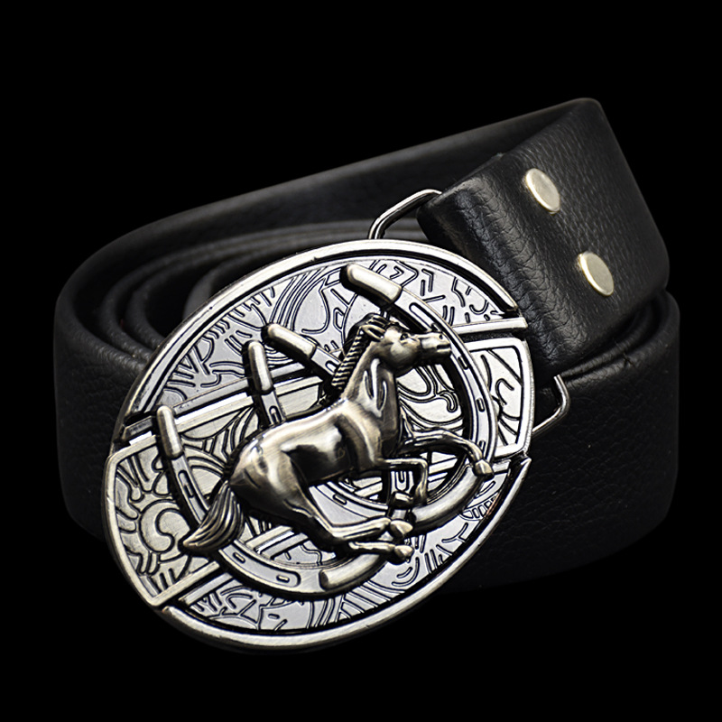 🔥Hot Sale 50% OFF😎Fashion Punk Men's Genuine Leather Belt With Knife