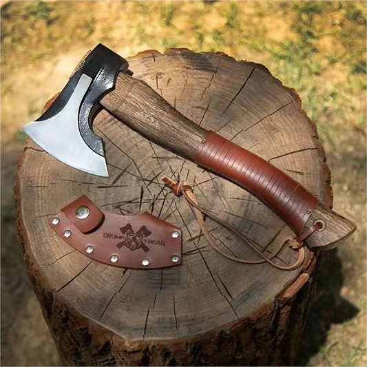 🔥FATHER'S DAY SALE 65% OFF🔥WOOD HANDLE OUTDOOR TACTICAL AXE